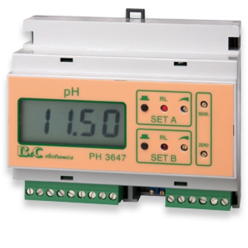 PH 3647 pH controller 2 set point