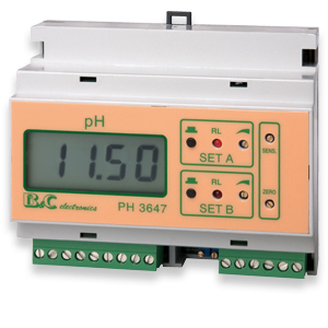 PH 3647 pH controller 2 set point