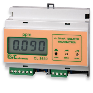 CL 3630 Cl2 - O3 transmitter, 4-20 mA 'current loop'