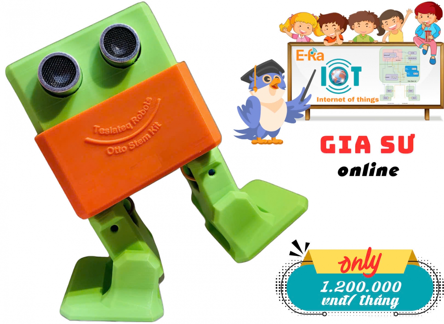 Coaching course for Robot Otto Stem (Price: 1.200.000 VNĐ/month) - Excluding 10% VAT