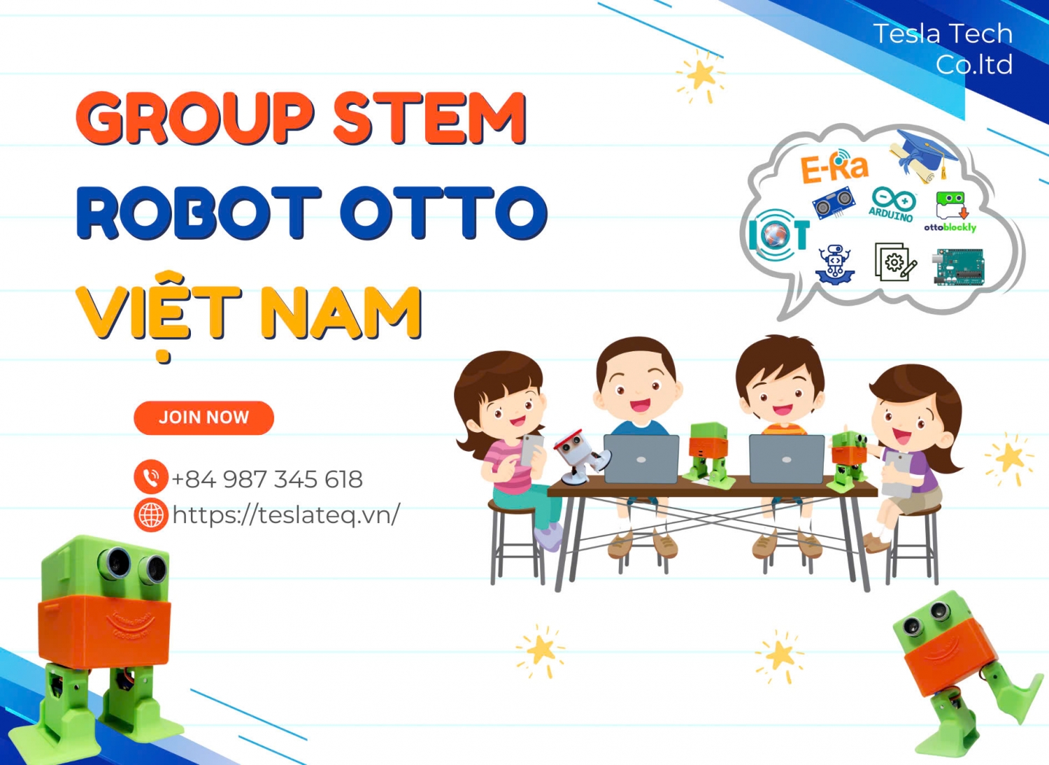 Group STEM Robot Otto & IoT Viet Nam 